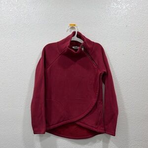 Athleta Maroon Fleece Jacket